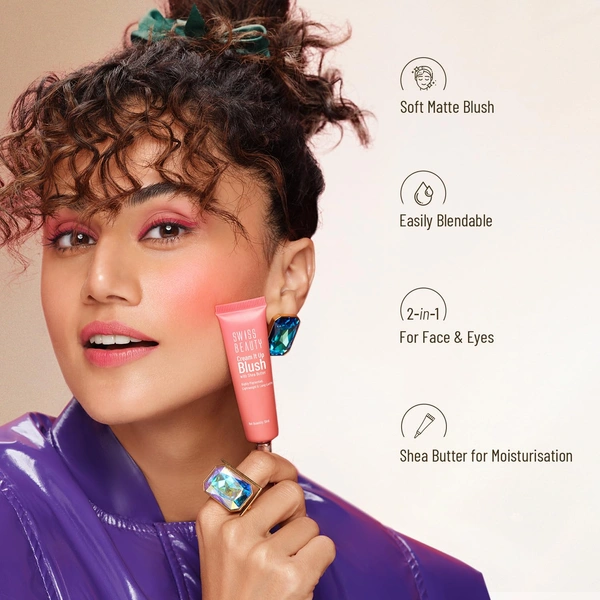 Swiss Beauty Cream It Up Blusher 10ml, Cheeky Peach 03