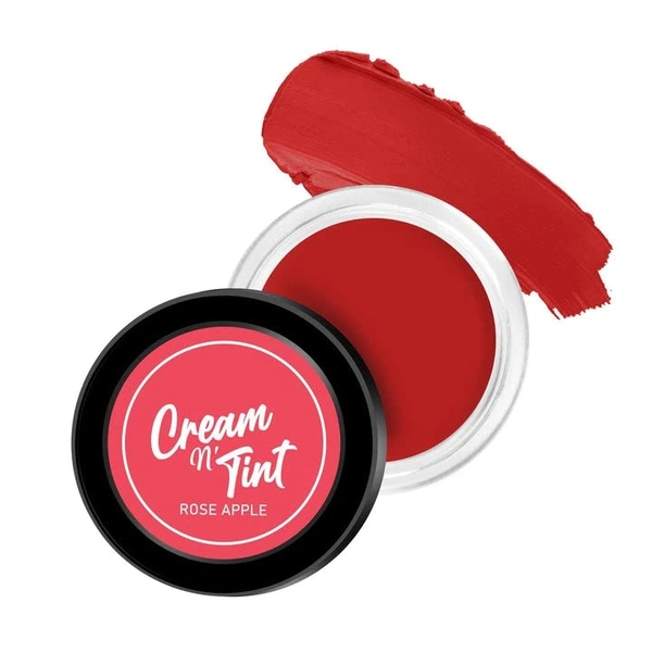 Swiss Beauty Cream N Tint For Lip, Cheek and Eyeshadow 8g | Hydrating Cream | Long lasting | easily blendable | Natural Flushing Glow | Rose Apple | Shade - 05