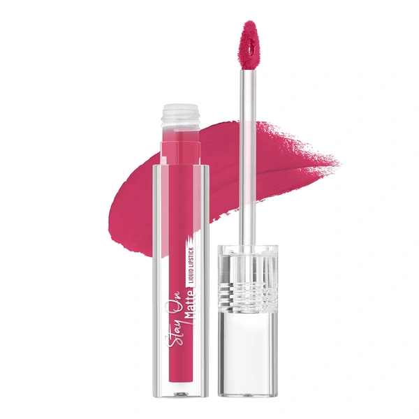 Swiss Beauty Demure Pink Stay On Matte Ultra Pigmented Liquid Lipstick Enriched with Vitamin E & Shea Butter | 24 Hour Stay | Matte Finish