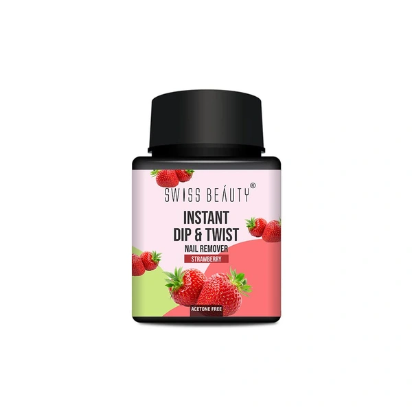 Swiss Beauty Dip & Twist Nail Polish Remover 30ml | Strawberry 03 | Chemicals Free
