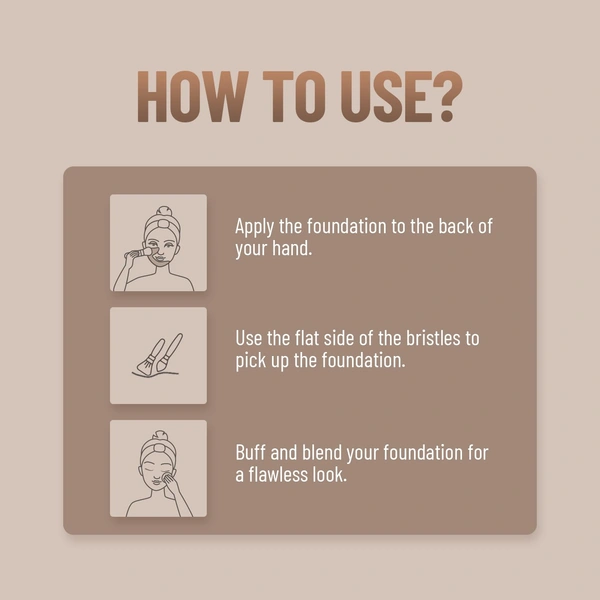 Swiss Beauty Foundation Blender Brush 1pc | Comfortable Grip