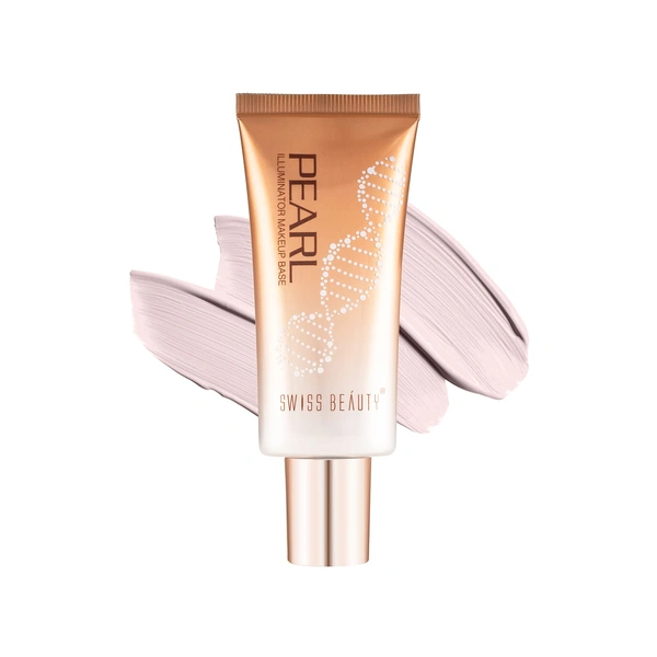 Swiss Beauty Foundation Silver Pink Pearl Illuminator Liquid | Lightweight, Blendable & Long-Lasting | Multi-Use Highlighter for a Radiant | Dewy & Luminous Glow