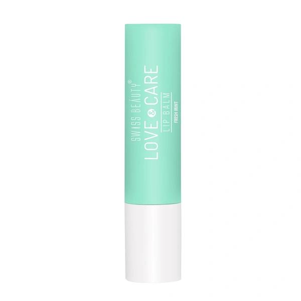 Swiss Beauty Fresh-Mint Love & Care Lip Balm SPF 15 | Hydrating & Nourishing | Protects, Softens & Adds a Natural Tint | Enriched with Shea Butter & Vitamin E