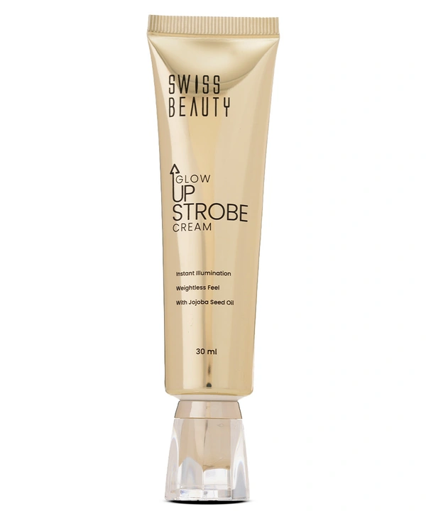 Swiss Beauty Glow Up Strobe Cream 02 Moonlit Glow | Dewy Hydrating Illuminating Cream for Radiant Glow | Lightweight, Blendable Highlighting Base for Instant Luminosity