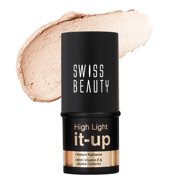 Swiss Beauty Golden Hour High Light It-Up Highlighter | Lightweight, Blendable & Long-Lasting | Radiant Glow for Face & Body | Water-Resistant & Suitable for All Skin Tones