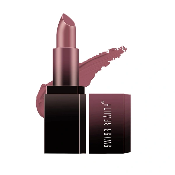 Swiss Beauty HD Matte Lipstick 3.5g | Blushing Mauve 28| Suitable For All Skin Tones