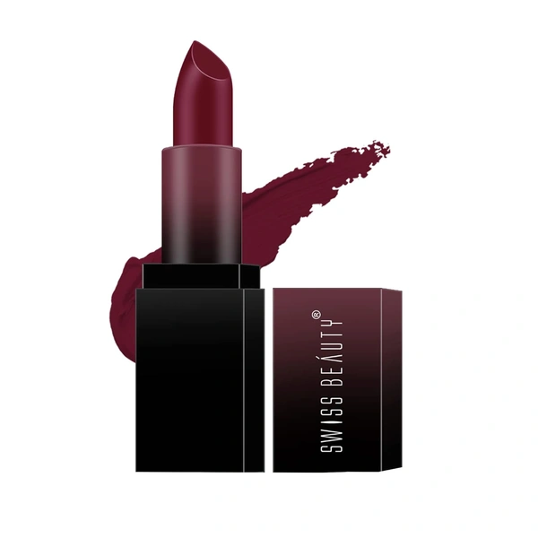 Swiss Beauty HD Matte Lipstick 3.5g | Dynamite Berry 20| Suitable For All Skin Tones