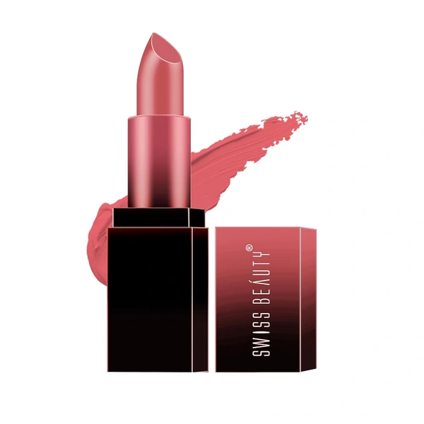 Swiss Beauty HD Matte Lipstick 3.5g | Fiery Peach 29| Suitable For All Skin Tones