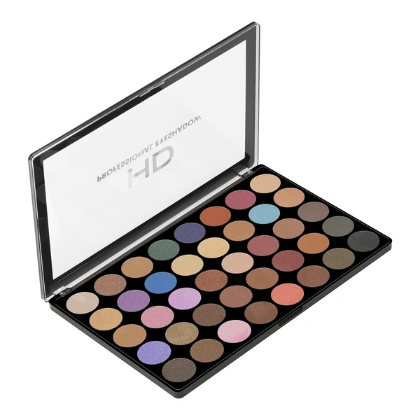 Swiss Beauty HD Professional 40 Pigmented Colors Eyeshadow Palette 48g | Versatile Looks | Creative Eye Looks | Long Lasting | Easily Blendable | Shade - 02