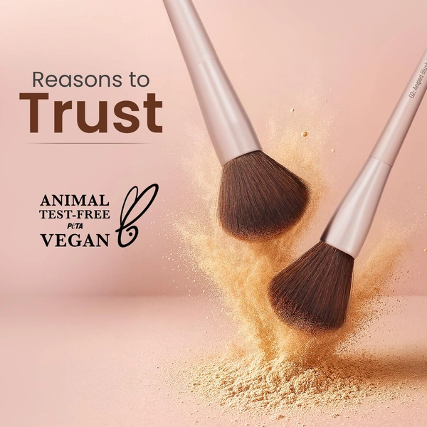 Swiss Beauty Heartistry Makeup Brush Set | 12 Pieces for Face, Eyes & Lips | Soft Synthetic Bristles | Multi-Functional, Flawless Blending | PETA Certified