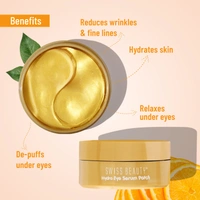 Swiss Beauty Hydra Eye Serum Patch 60pcs | Anti-Aging | Hydrating & Brightening Eye Care | Reduce Fine Lines And Wrinkles | Treats Dark Circles | Shade - Gold