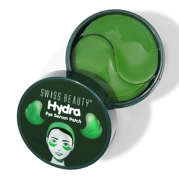 Swiss Beauty Hydra Eye Serum Patch 60pcs | Anti-Puffiness & Brightening Eye Care | Reduce Fine Lines And Wrinkles | Lighten Dark Circles | Shade - Aloe Vera