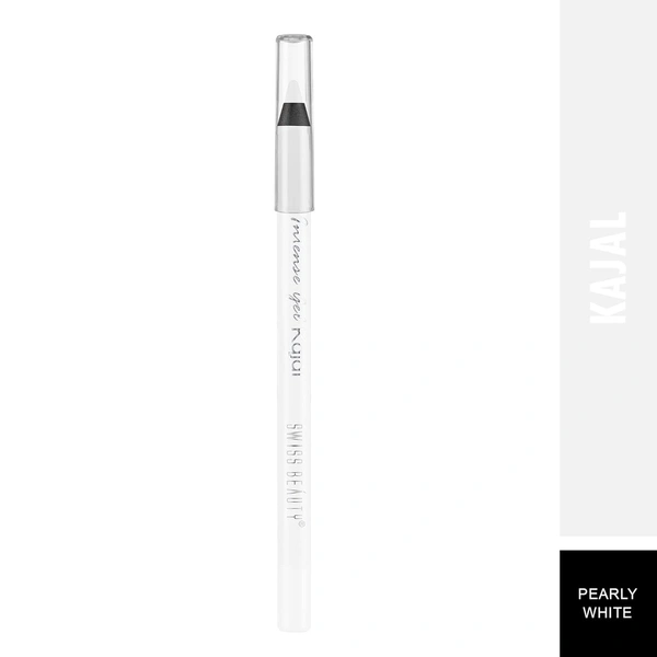 Swiss Beauty Intense Gel Kajal Pearly White 07 1.2g | Long-Lasting | Eye Makeup