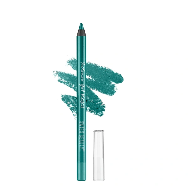 Swiss Beauty Intense Gel Kajal Turquoise 1.2g | Long-Lasting | Eye Makeup