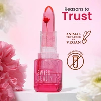 Swiss Beauty Jelly Bloom pH Lip Balm 3.6g with Coral Kiss Shade | Colour-Changing Tint | Hydrating & Vegan Lip Care | Vitamin E, Paraben-Free & Cruelty-Free