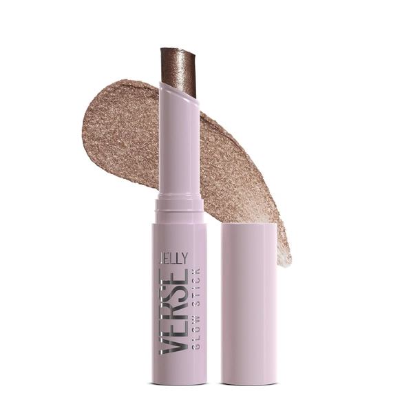 Swiss Beauty Jelly Verse Glow Stick Shade 01 Star Shower | Multi-Use Glow Stick for Eyes, Lips & Cheeks | Rich Colour Payoff, Sparkling Shine, Crease-Proof Jelly Texture