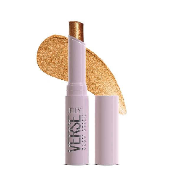 Swiss Beauty Jelly Verse Glow Stick Shade 03 Solar Flash | Rich Colour Payoff | Crease-Proof Lightweight Jelly Highlighter | Sparkling Shine Stick | 6 Stunning Stellar Shades
