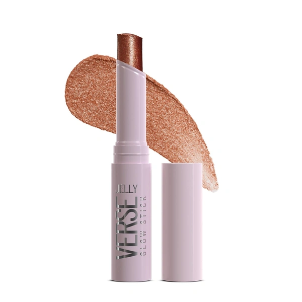 Swiss Beauty Jelly Verse Glow Stick Shade 05 Orbit Gleam | Crease-Proof Lightweight Jelly Highlighter | Soft Pearly Glow | Smooth Jelly-to-Powder Shine Stick | Stellar Glow Shade