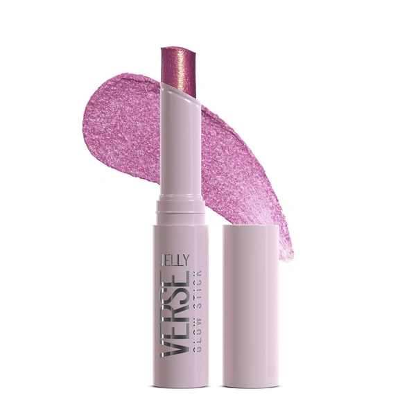 Swiss Beauty Jelly Verse Glow Stick Shade 06 Twilight Beam | Crease-Proof Lightweight Jelly Highlighter | Soft Pearly Glow | Smooth Jelly-to-Powder Shine Stick | Stellar Glow Shade