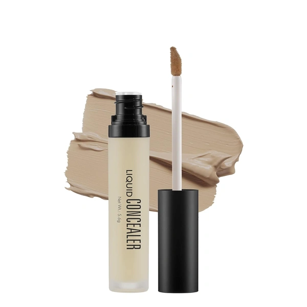 Swiss Beauty Liquid Concealer 6g Shade-Light Moyen |Full Coverage|Hide Blemishes at One Strock With Matt Finsh|Ligh Weight Concealer
