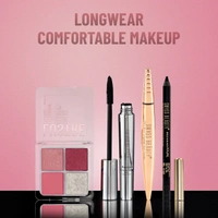 Swiss Beauty Lustre Eyeshadow Palette | Matte, Shimmer, and Metallic Palette | With 4 Highly Pigmented Shades | Long-Lasting | Blendable Eyeshadow | For All Skin Types | Shade- Rose n Petals | 5g