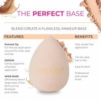 Swiss Beauty Makeup Blender Shade - 02 | Makeup Buddy Beauty Blender | Blender for Flawless Application | High Definition Finish | Airbrushed finish sponge | Smooth, Streak-Free Finish | Wet and dry makeup tool | Shade - 02