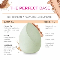 Swiss Beauty Makeup Blender Shade - 03 | Makeup Buddy Beauty Blender | Blender for Flawless Application | High Definition Finish | Airbrushed finish sponge | Wet and dry makeup tool | Shade - 03