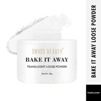 Swiss Beauty Makeup Loose Powder Transparent 28g | Bake It Away Translucent Loose Powder | Lightweight | Control Oils | Long-Lasting Wear | Flawless makeup setting | Shade - Transparent | 28g