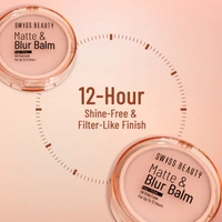 Swiss Beauty Matt & Blur Balm Prep + Prime | Oil-Free, Shine-Control | Pore-Blurring & Lightweight | Long-Lasting Matte Finish | Up to 12-Hour Wear