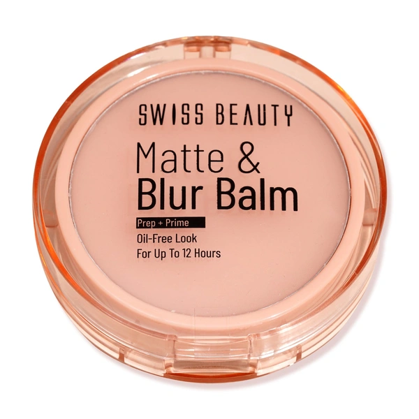 Swiss Beauty Matt & Blur Balm Prep + Prime | Oil-Free, Shine-Control | Pore-Blurring & Lightweight | Long-Lasting Matte Finish | Up to 12-Hour Wear