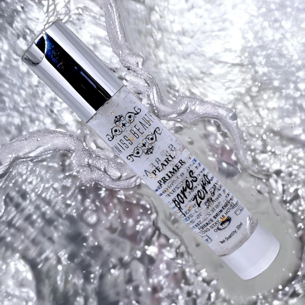 Swiss Beauty Pearl Primer Pores Zero 30ML | Lightweight, Hydrating & Pore-Minimizing | Smooth, Flawless Base for Long-Lasting Makeup | Oil-Free & Non-Greasy Formula