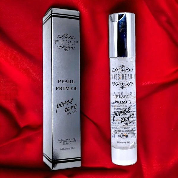 Swiss Beauty Pearl Primer Pores Zero 30ML | Lightweight, Hydrating & Pore-Minimizing | Smooth, Flawless Base for Long-Lasting Makeup | Oil-Free & Non-Greasy Formula