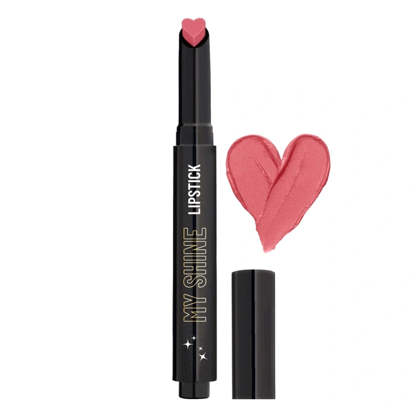 Swiss Beauty My Shine Creamy Lipstick Pink victoria Shade 03 | Enriched with Vitamin E| Intense Shine & Long-Lasting | Hydrating, Smooth & Glossy Finish