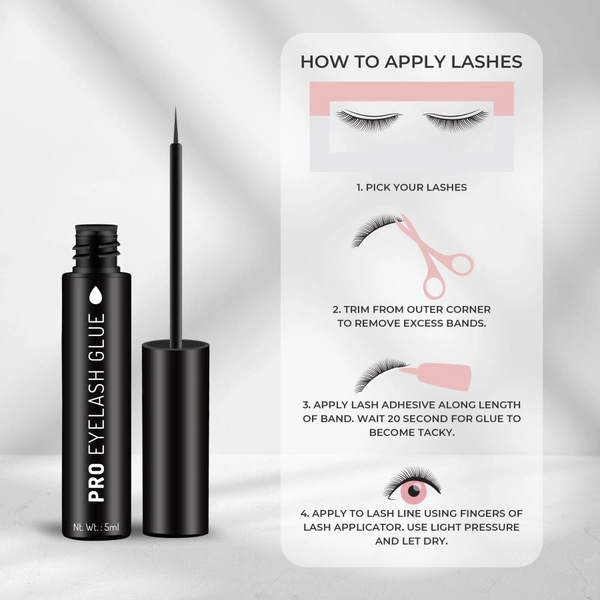 Swiss Beauty Pro Eyelash Glue 5ml | Black 01 | Waterproof