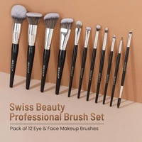 Swiss Beauty Professional Brush Set 12pcs | Durable And Long Lasting