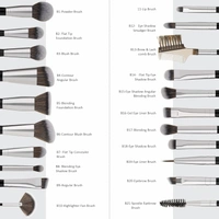 Swiss Beauty Professional Brush Set 20pcs | High Quality Bristles