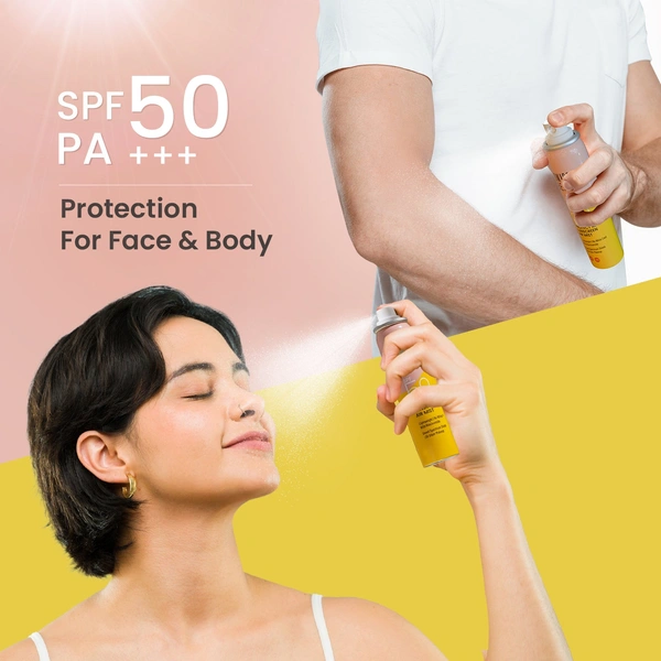 Swiss Beauty Protect Maxx Sunscreen Air Mist, SPF 50 PA+++ | Ultra-Light & Non-Greasy | UVA & UVB Protection | Hydrating & Refreshing | Quick Absorption
