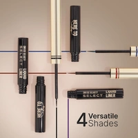 Swiss Beauty Select Here To Stay Semi-Matte Liquid Waterproof Eyeliner 3ml with Shade 04 Magnet Black | Precise Pointed Tip | Smudge-Proof & Transfer-Proof