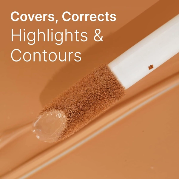 Swiss Beauty Select High On Cover Liquid Concealer Shade 3.5 Dusky to Deep, 5.5ml | Full Coverage, Matte Finish | No-Crease Formula | Enriched with Vitamin E