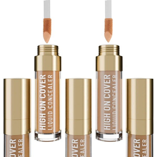 Swiss Beauty Select High On Cover Liquid Concealer Shade 3.5 Dusky to Deep, 5.5ml | Full Coverage, Matte Finish | No-Crease Formula | Enriched with Vitamin E
