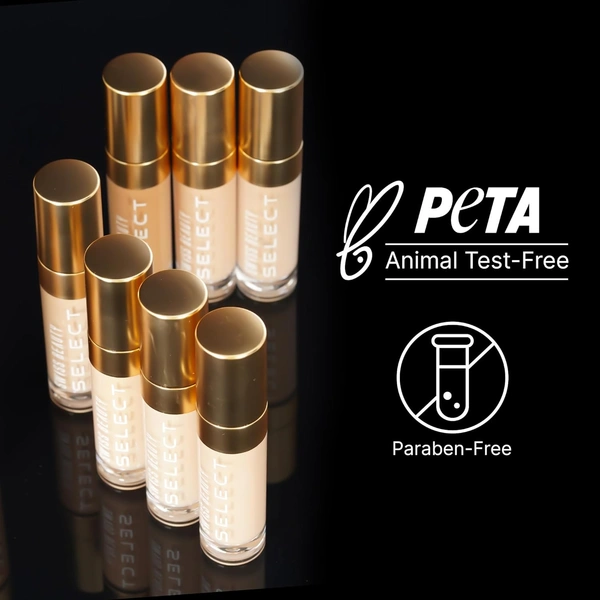 Swiss Beauty Select High On Cover Liquid Concealer Shade 3.5 Dusky to Deep, 5.5ml | Full Coverage, Matte Finish | No-Crease Formula | Enriched with Vitamin E