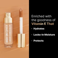 Swiss Beauty Select High On Cover Liquid Concealer Shade 3.5 Dusky to Deep, 5.5ml | Full Coverage, Matte Finish | No-Crease Formula | Enriched with Vitamin E