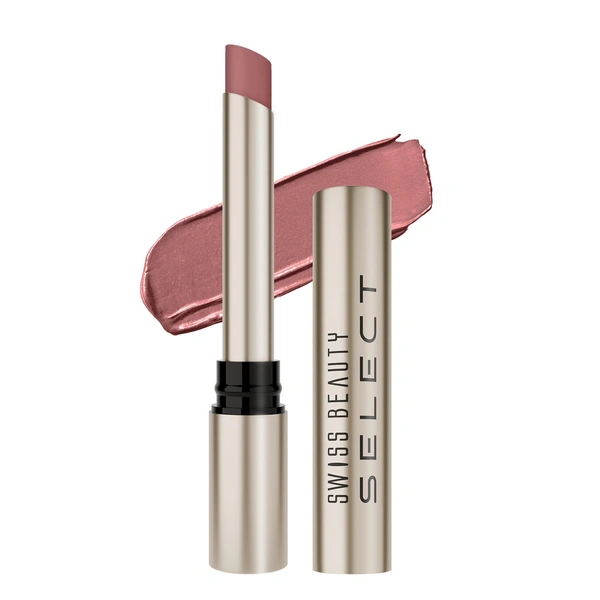 Swiss Beauty Select High On Shine Creamy Lipstick 04 Supreme Nude| Mirror-Shine Glossy Finish | Creamy Hydrating Formula with Vitamin E