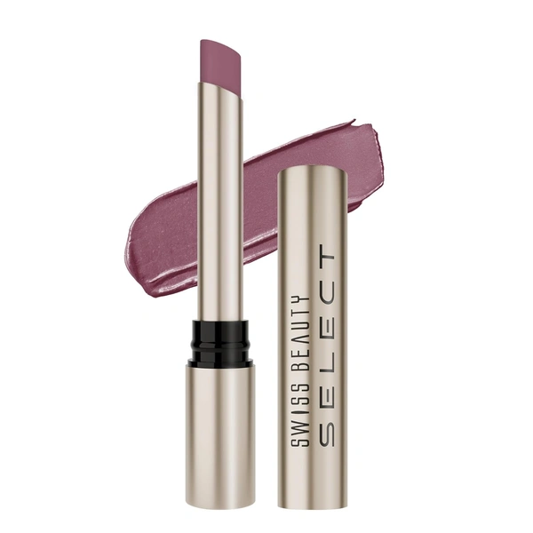 Swiss Beauty Select High On Shine Creamy Lipstick 15 Confident Cinnamon| Mirror-Shine Glossy Finish | Creamy Hydrating Formula with Vitamin E