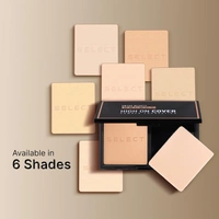 Swiss Beauty Select High On Cover Powder Foundation 5.5g | Shade 02 Light Natural | Waterproof, Oil Control | 16-Hour Long Wear | With Sponge