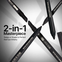 Swiss Beauty Select Single Swipe Kohl Kajal 1.2gm | Intense Black | 16Hr Long Stay | Waterproof & Smudge Proof | Creamy Smooth Kajal with Smudger