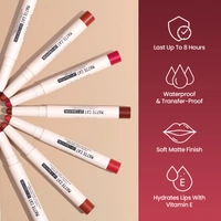 Swiss Beauty Matte Cat Lip Crayon 03 Brick Shell with Vitamin E & Jojoba Oil | Highly Pigmented | Matte Finish & 8 Hour Stay | Smudge-proof & waterproof