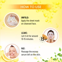 Swiss Beauty Skin Brightening Sheet Mask 20ml | With Lemon & Vitamin C | Brightens dull skin | Lightens Dark spots | Refreshing & Hydration Skin | Serum - infused Sheet mask | Even Skin Tone & Boost Glow | 20ml