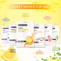 Swiss Beauty Skin Brightening Sheet Mask 20ml | With Lemon & Vitamin C | Brightens dull skin | Lightens Dark spots | Refreshing & Hydration Skin | Serum - infused Sheet mask | Even Skin Tone & Boost Glow | 20ml
