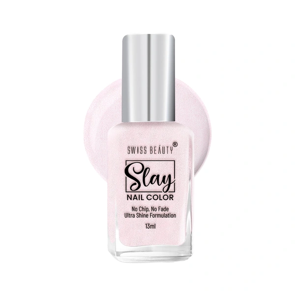 Swiss Beauty Slay Nail Colour 13ml | French Pink 09 | Ultra Shine Formulation